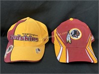 2) Preowned Washington Redskins Hats