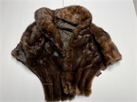 Vintage Jewel Wilson Brown Fur Shaw Wrap