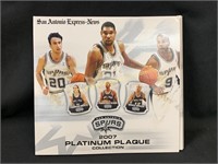 San Antonio SPURS 2007 Platinum Plaque