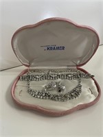 Vintage Kramer NY Jewelry Set The Diamond Look