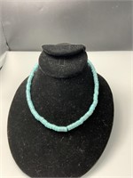 Turquoise Disc Strand Necklace