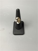 Running Bear Sterling and Opal Ring