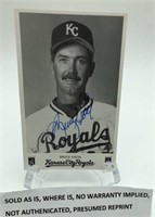 Bruce Kison Kansas City Royals Black and White