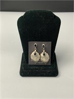 Native American NOS Sterling/Onyx Earrings