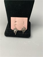 NOS Sterling Horse Earrings