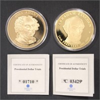 US Coins Gold Plated Reproductions of Classic US G