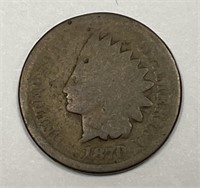 1870 Indian Head Cent About Good AG