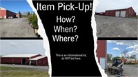 WHEN & WHERE IS PICKUP?:   *Read, don’t bid here*