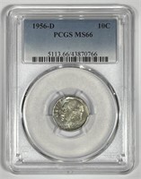 1956-D Roosevelt Silver Dime PCGS MS66