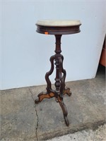 ROUND TOP MARBLE LAMP TABLE