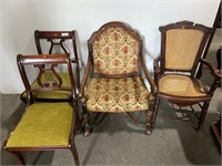 4 CHAIRS OLDER SIDE CHAIRS