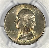1946-S S/S Washington Silver Quarter PCGS MS65
