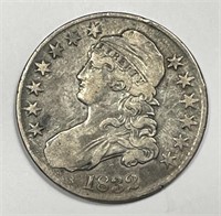 1832 Capped Bust Silver Half Very Fine VF