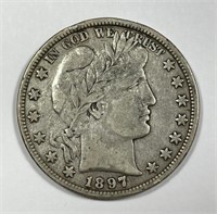1897 Barber Silver Half Fine F