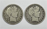 1898 P & O Barber Silver Half Pair