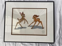 Disney Bambi animation cel with COA