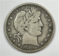 1905-O Barber Silver Half Fine F