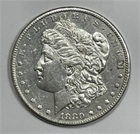 1880-S Morgan Silver $1 About Uncirculated CH AU