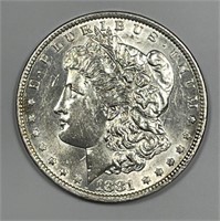 1881-O Morgan Silver $1 About Uncirculated CH AU
