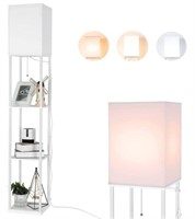 BBHome Modern Floor Lamp with Shelves,3 Color Temp
