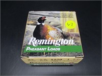 (1) Full Box of (25 ) Remington 20 Gauge Pheasant