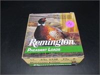 (1) Full Box of (25) Remington 12 Gauge Pheasant