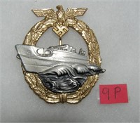 German Patrol torpedo boat war badge WWII style