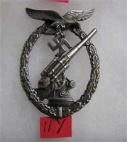 German anti aircraft war badge WWII style