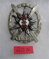 German Hitler youth expert skier badge WWII style
