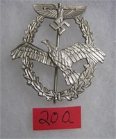 German N.S.F.K. pilot's badge silver color WWII st