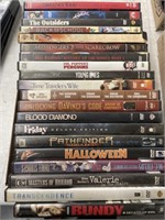 Lot of 20 DVDs bundy, Halloween, blood diamond,