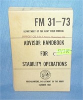 Advisor handbook for stability
