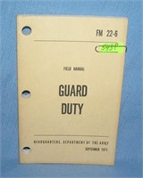 Guard Duty field manuel 1971