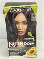 Garnier Nutrisse jet blue black hair color