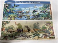 Sheet of Dinosaur stamps