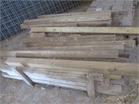 Pallet of 4x4 Wood Posts