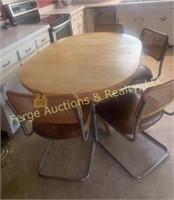 DINETTE TABLE & 4 CHAIRS