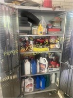 STORAGE CABINET & CONTENTS