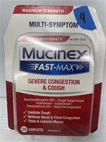 Mucinex fast max severe congestion and cough