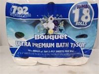 Boutique premium 2-ply toilet paper 18 rolls