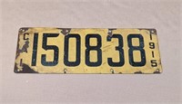 1915 California License Plate
