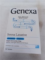 Genexa senna laxative 50 tablets best by: 10/2022
