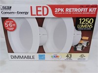 Feit LED 2pk retrofit kit recess lights Dimmable
