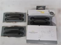 Threshold 10pc drawer pull handle set soft iron