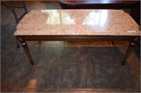 MARBLE TOP BENCH- MARBLE DOES COME OFF, MARBLE HAS
