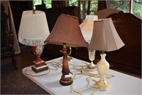 4 ASST'D TABLE LAMPS