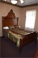 EARLY HEADBOARD & FOOTBOARD- MISSING HARDWARE