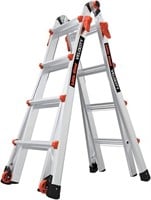 Little Giant Ladder w Wheels, 17Ft, Multi-Position