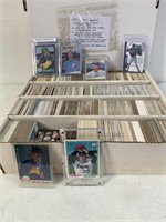 Box of 1990's, 2000's Baseball Cards, Some Signed