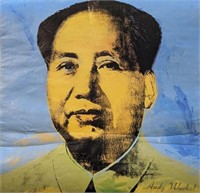 Rare Andy Warhol Mao Tse Tung Lithograph 23 x 22